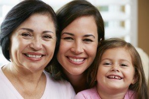 Female Members Of Multi Generation Family At Home