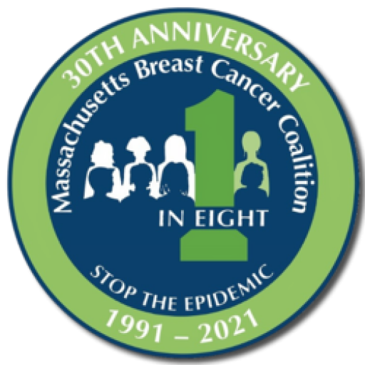 30th anniversary logo for the Massachusetts Breast Cancer Coalition